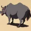 Placeholder: A bipedal Rhino-man Merchant with psychic powers from the medieval times