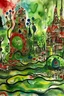 Placeholder: with nonlocality came the awareness that one is all there ever was or could be; Ink Wash; Hope Punk; Hundertwasser; Klee; Monet