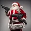 Placeholder: Santa Claus with firearms.