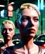 Placeholder: Ultra Realistic retro sci-fi movie Supermarket parking people scene, 1960 year, waist up view portrait, 2 clones blonde women, sweet scarlet Johansson face, perfect iris, glow eyes, face makeup, tight latex coat. many people looking, Retro sci-fi style, soft color, highly detailed, unreal engine 5, ray tracing, RTX, lumen lighting, ultra detail, volumetric lighting, 3d, finely drawn, high definition, high resolution.