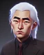 Placeholder: medium shot of good looking younger michio kaku, black hair, handsome, frontal facing, neutral facial expression, closed mouth, good and solid lighting, no face occlusions, ample headroom, marker drawing, hyperdetailed composition, unreal engine 5, octane render, masterpiece, 8k