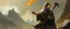 Placeholder: rat gandalf looks really powerful, fantasy illustration