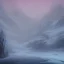 Placeholder: lost, feeling, winter landscape, ice field, crystals, surreal, dreamlike, foggy