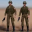 Placeholder: G.I. Joe toy doll army soldier Donald Trump, guns ,boots, helmet