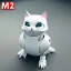 Placeholder: beautiful smooth realistic Japanese robot cat, extremely sharp detail, finely tuned detail, ultra high definition, 8 k, unreal engine 5, ultra sharp focus, accurate wings, in flying mode