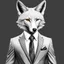 Placeholder: Illustrative sketch of a image of an humanoid fox, suit and tie, arte lineal ultra quality, 8k