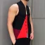 Placeholder: Hot anime male tan black red white vest