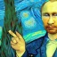 Placeholder: Putin painted by van gogh