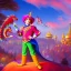 Placeholder: ringleader, Arthur Kulkov, front, handsome, circus, male, Dragon Prince, Russian, lisa Frank fantasy, detailed matte painting, 8k resolution, Golden hour, interesting detailed storybook fantasy