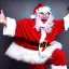 Placeholder: wings, freaky Santa with wings, laughing, flying, wings