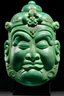 Placeholder: The face of the Chinese emperor made of jade