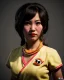 Placeholder: Portrait, thai waitress woman with monster muppet mask that covers her entire head, retro style, Sesame Street style, red, smooth, unreal engine 5, god lights, ray tracing, RTX, lumen lighting, ultra detail, volumetric lighting, 3d.