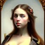 Placeholder: portrait of a beautiful busty fit woman Gustave Courbet styles