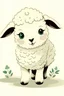 Placeholder: cute lamb character vintage williams madge-style