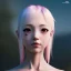 Placeholder: Anime girl cute neck head portrait, warrior costume, village, meditation, 8k quality