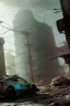 Placeholder: Armor car robot post-apocalyptic cyberpunk city, realistic, intriacte detail, sci-fi fantasy style, volumetric lighting, particales,highly detailed,cinamatic, deep colours,8k