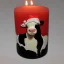 Placeholder: A Christmas candle shaped like a cow