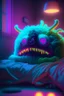 Placeholder: Sleep monster,photo quality, unreal engine render, highest quality, vivid neon colors, volumetric lighting,