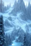 Placeholder:  paysage de lac de montagne glacé très détaillé, Chateau féerique, illustration, éclairage cinématographique, 4k, 8k, rendu octane, art conceptuel numérique, tendance sur artstation, pinterest, éclairage ambiant extrêmement détaillé.