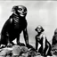 Placeholder: photo, 1920 horror movieshot, sitting, eaging, rocks, very odd objects in background, Ades, stunning photo, persone con sorriso falso e occhi, Charon, tenebroso, macabro, marcio, interno museo, fiotti di liquido nero che zampillano, hypermaximalist, strangeness, sundial light, odd, intricate, Lawrence Alma-Tadema style, albero, hypnotic, very accentuated details of the dress and skin, eerily mysterious, artistic photo, shot on Hasselblad, sadness, follia, smoke, daguerrotype