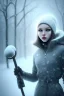 Placeholder: Girl in a snow storm