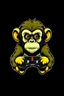 Placeholder: make a YouTube channel logo of a monkey with an Xbox controller