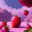 Placeholder: pixar style, volumetric pink sky environment and background, volumetric lighting, dramatic lighting, realistic painting of an strawberry and a beautiful housewife eating marmelade, looking happy, detailed digital painting, extreme dense and fine, anime, ornate, colour-washed colors, elegant, small minutiae, tiny features, particulars, centered, smooth, sharp focus, renderman gofur render, 8k, uhd, detailed eyes, realistic shaded volumetric lighting, caustics, backlight