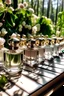 Placeholder: generate me an aesthetic image of perfume for Perfume Bottles in a Sunlit Greenhouse