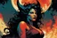 Placeholder: create a ethereal, otherworldly seductive ancient female succubus , in the comic book art style of Mike Mignola, Bill Sienkiewicz, John Romita Jr., Leonardo Romero, Simone D'ARMINI, and Jean Giraud Moebius, with highly detailed and sharply defined feminine facial features , finely penciled and inked , dramatic natural lighting