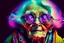 Placeholder: very old woman psychedelic image