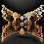 Placeholder: a mandelbulb 3d fractal made of metallic random color cubes a pertty artistc background