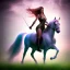 Placeholder: fullbody portrait of beautiful booty busty with big green eyes woman riding a horse by Rafael 8k