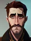 Placeholder: Portrait of a 30 year old strange gay wizard like Jake Gyllenhaal