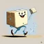 Placeholder: dancing milk brick cartoon