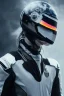 Placeholder: All Black racing suit AnnaSophia Robb, portrait, ghost mask, wearing high tech racing helmet, white smoke, dark, rage, sorrow, high definition, ultra 8 k, volumetric lighting, blue fire, fog