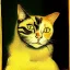 Placeholder: Portrait of a cat by Van Gogh