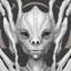 Placeholder: friendly digital illustration science fiction creature portrait