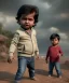 Placeholder: Raj kootrappali toddler, full body, dramatic lighting, angry, hyper realistic,