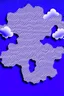 Placeholder: Footprints on a cloud. Mosaic of ghosts. Use only white, black, and purple.