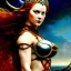 Placeholder: portrait 'beautiful Sexy busty Redhead Sif',Braids,horned helmet, celtic tattoed,painting by gaston bussiere, greg rutkowski, yoji shinkawa, yoshitaka amano, tsutomu nihei, donato giancola, tim hildebrandt, oil on canvas, cinematic composition, extreme detail,fit full head inside picture,32k