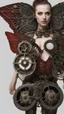 Placeholder: metal steampunk red moth wings