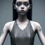 Placeholder: Jenna ortega, black make up, black dress, wednesday hair, addams family style, hyper detail, octane render, unreal engine 5, photorealistic, 8k resulation