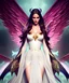 Placeholder: female character, concept art of a woman with wings, full length shot, detailed, high sharpness, wide shot, full length shot, high sharpness, facial symmetry, hyperrealism, fantasy concept art, Anna Dittmann, intricate detail, full body