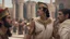 Placeholder: Describe the pivotal moment when Cleopatra confronts Mark Antony, attempting to persuade him to align with her cause against Octavian's forces. hyperrealistic,8k,cinematic