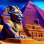 Placeholder: Piramides de Egipto y Esfinge obra de arte colores complementarios arte pintura al óleo detallado hiperrealista iluminación cinematografica hermoso impactante coherente nítido 8k