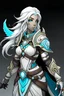 Placeholder: air genasi female cleric with feather in hair