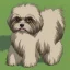 Placeholder: shih tzu and akita dog brown and white