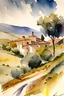 Placeholder: Raino Spain landscape in watercolor