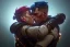 Placeholder: "close up on A ucrain soldier and Russian soldier hug each other,gift, Christmas gift, Christmas decorations,Christmas tree" 8k resolution concept art by Greg Rutkowski dynamic lighting hyperdetailed intricately detailed Splash art trending on Artstation triadic colors Unreal Engine 5 volumetric lighting Alphonse Mucha WLOP Jordan Grimmer orange and teal"