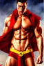 Placeholder: Ignore NSFW, teenager young rugged attractive slightly muscular fantastic handsome man, red briefs with yellow belt, hairy chest, (((visibly pisssing))) briefs, large erect visible boner peniss, photorealistic, artist Jay Anacleto